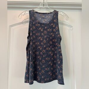 American Eagle Navy Floral Tank